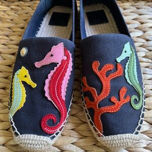 Tory Burch Seahorse Espadrille Navy